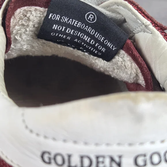 Golden Goose Superstar Sneakers Womens Red White Distressed Italy W-7.5 - Picture 8 of 8